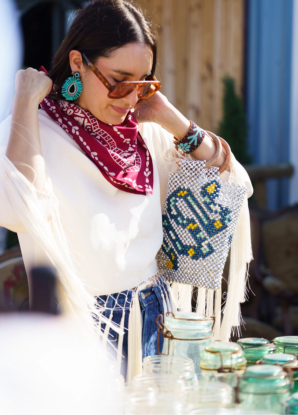 Squash Blossom Cuff - BRACELETS