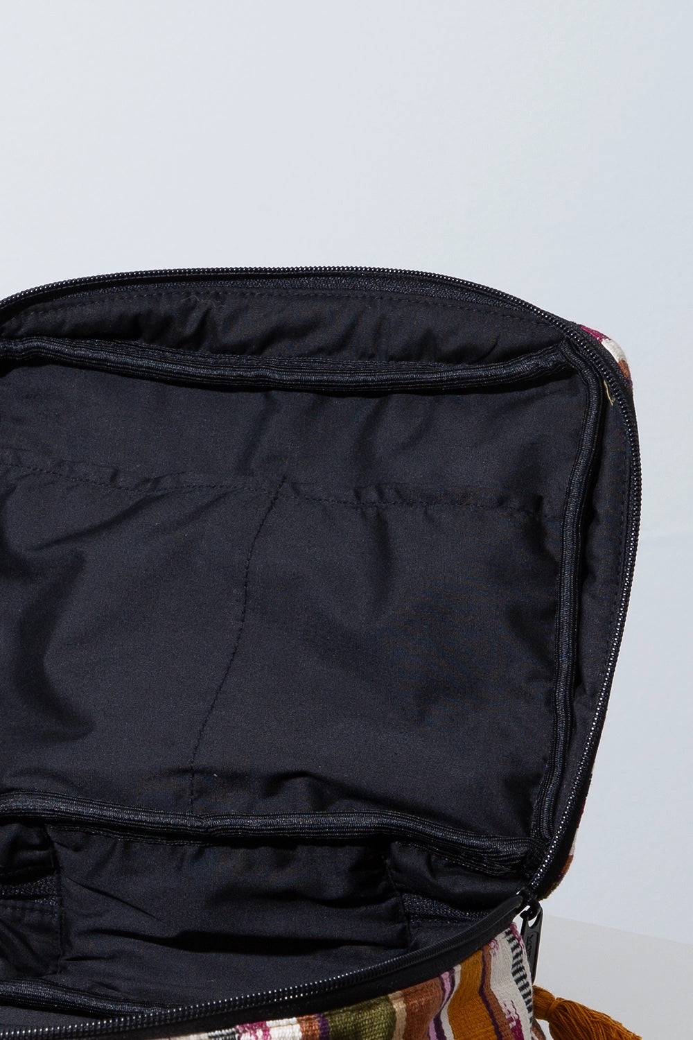 Woven Stripe Travel Cube - Accessory Bag