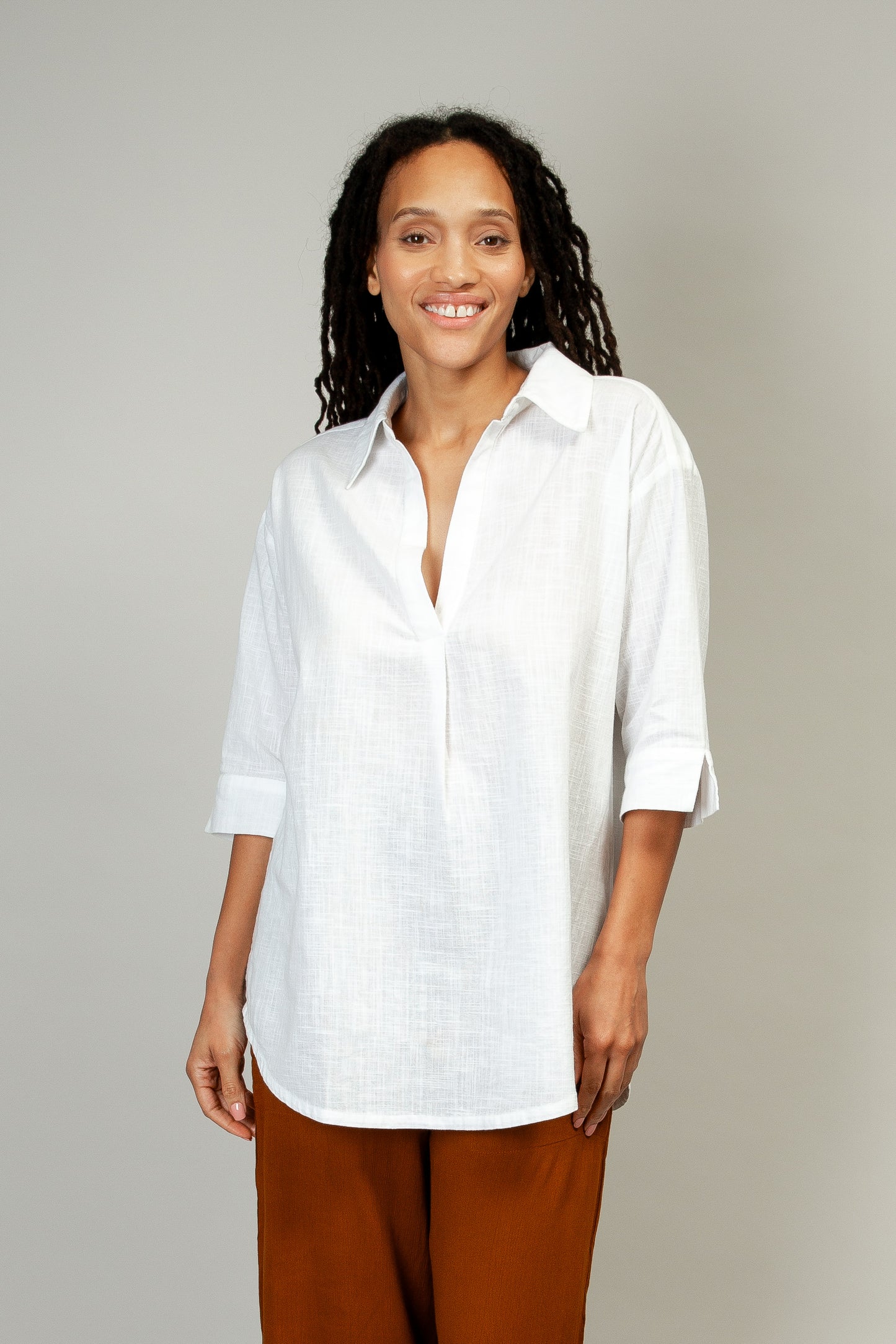 White Breezy Tunic