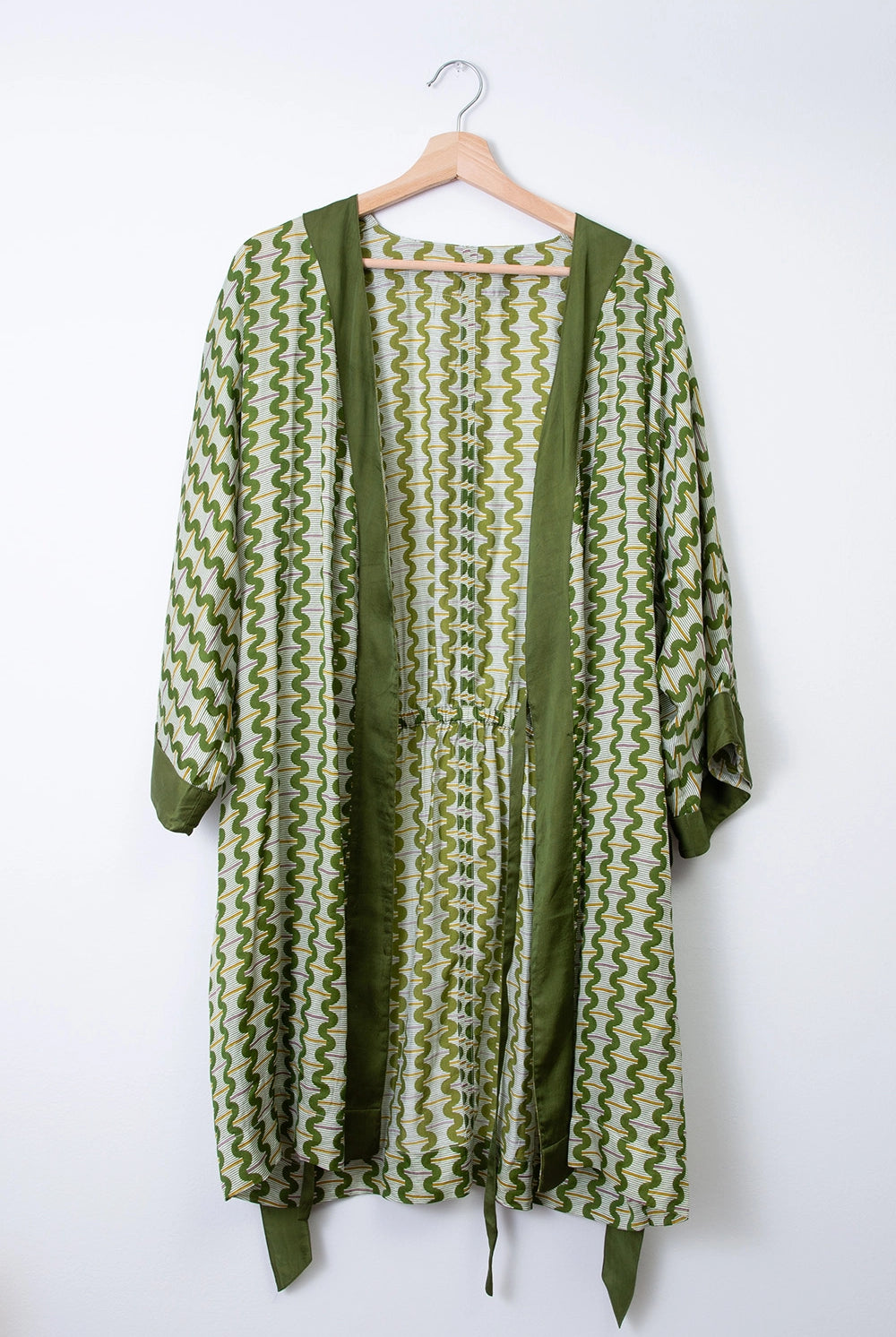 Belted Robe Olive - APPAREL