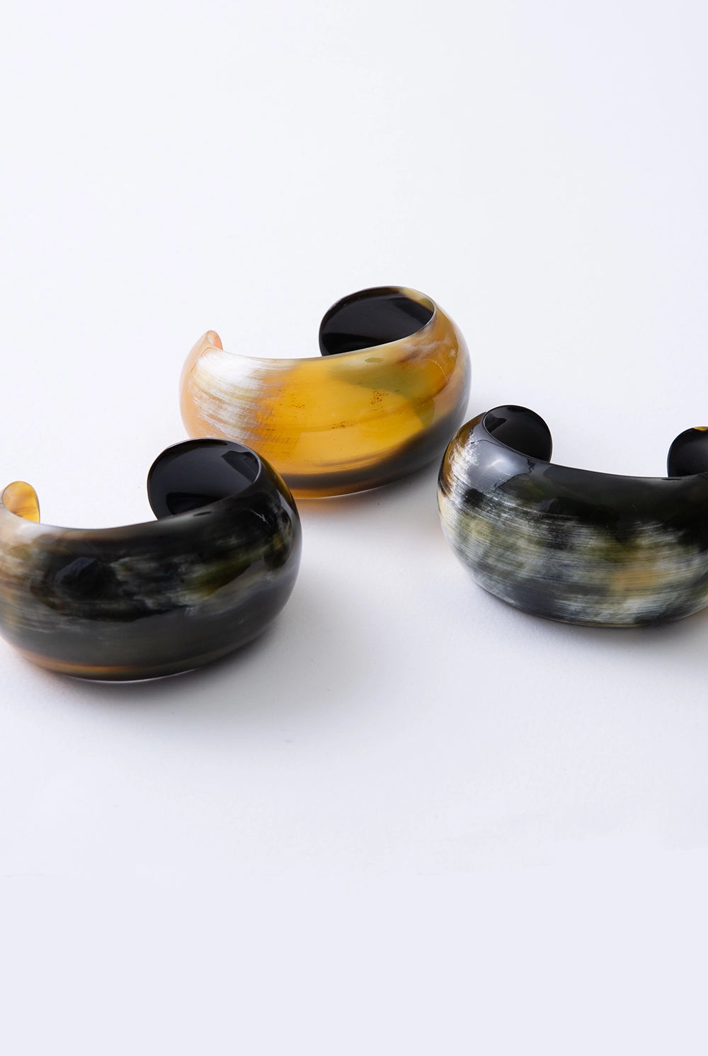Carved Horn Cuff - BRACELETS