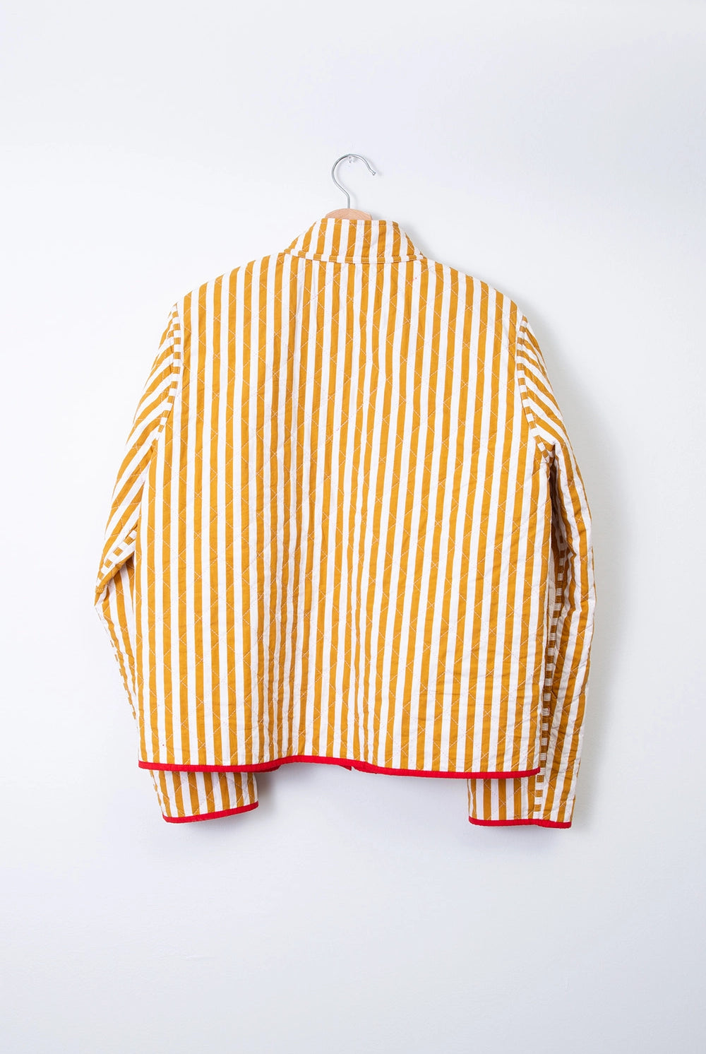 Reversible Quilted Jacket Striped Marigold - APPAREL