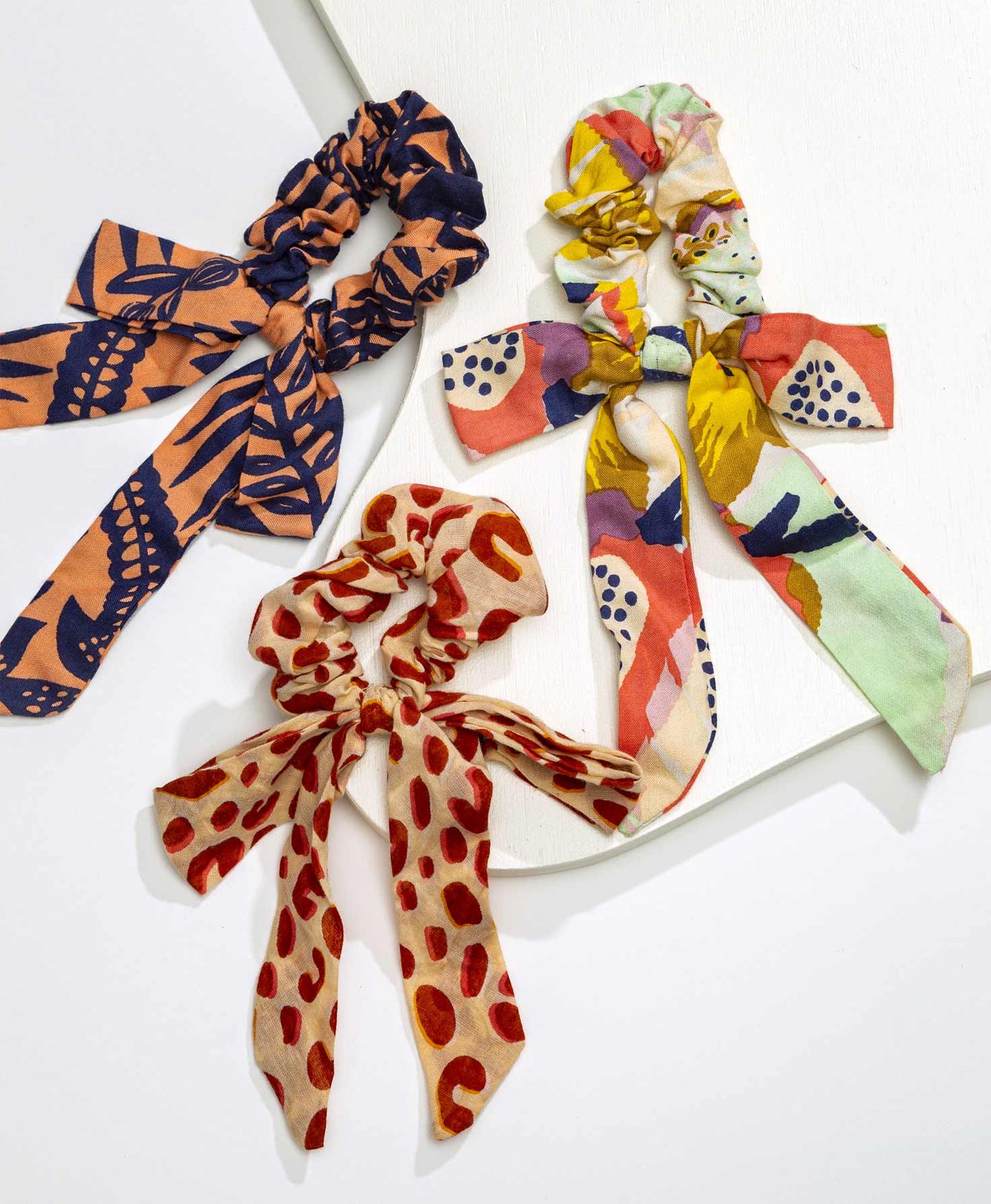 Breezy Bow Scrunchies, Set of 3