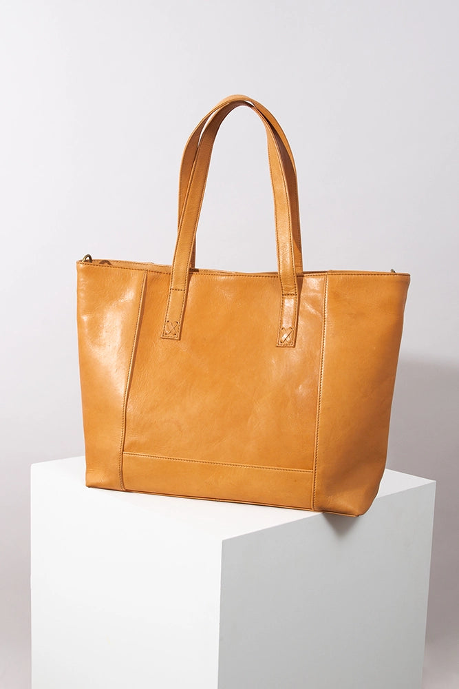 Modern Leather Tote