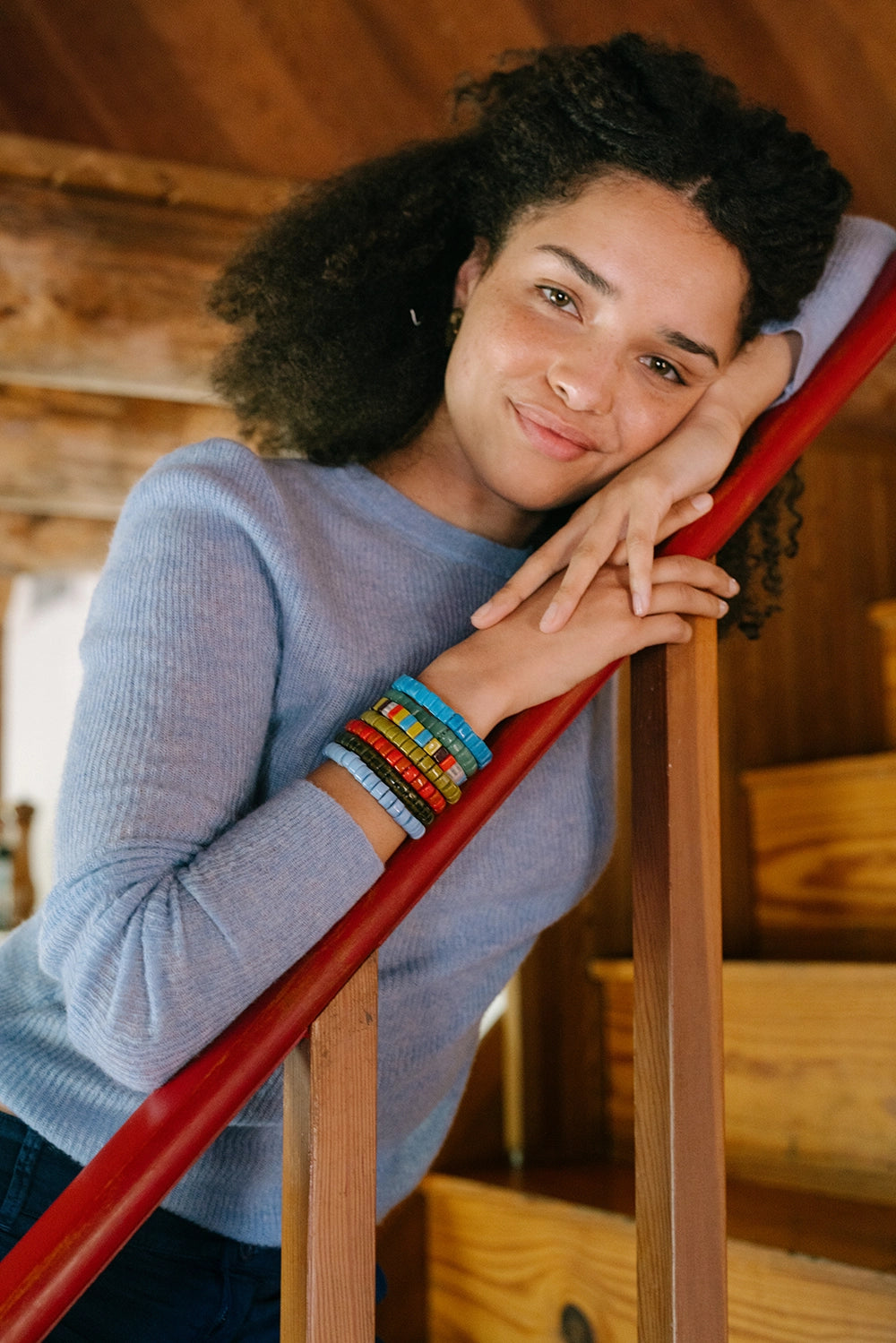Opaque Glass Bracelet Natural Multicolor - BRACELETS