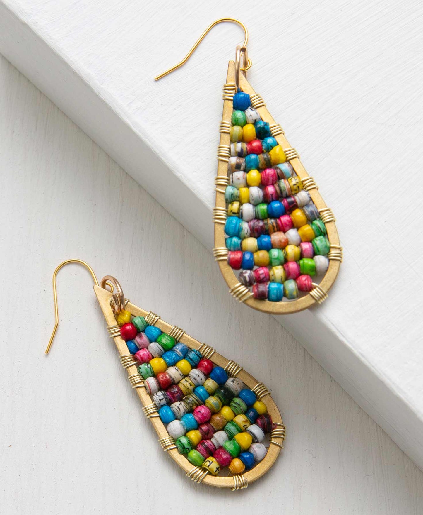 Paper Teardrop Earrings