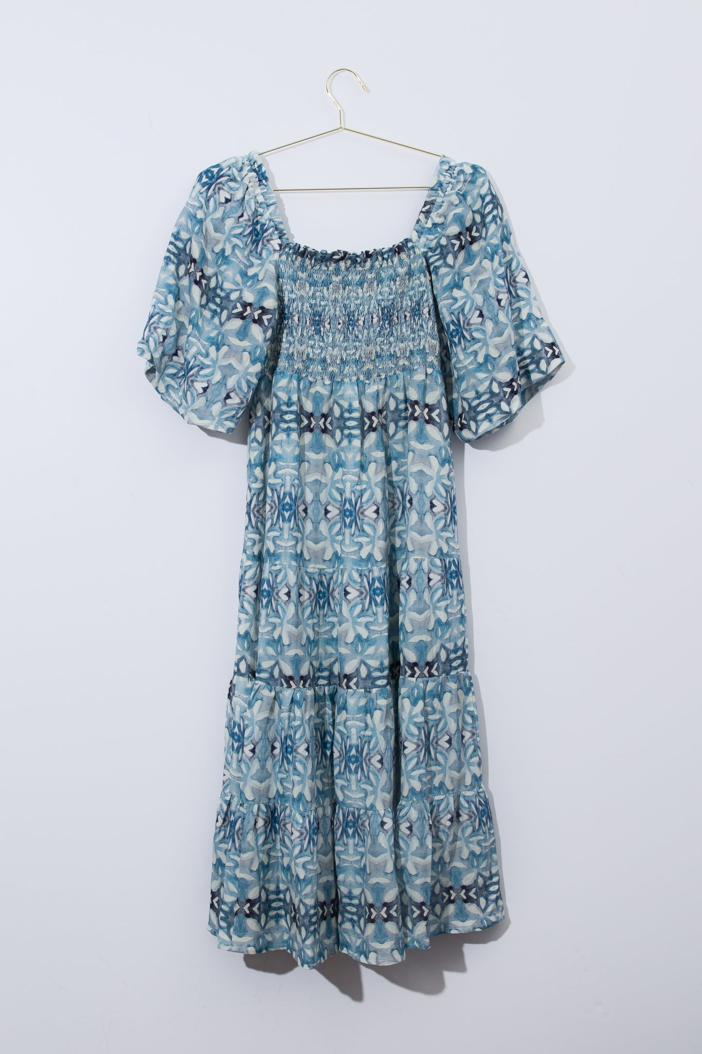 Smocked Maxi Dress, Santorini