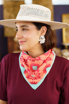 Abstract Floral Bandana - Accessories