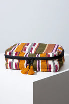 Woven Stripe Travel Cube - Accessory Bag