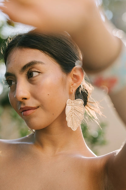 Woven Palm Earrings