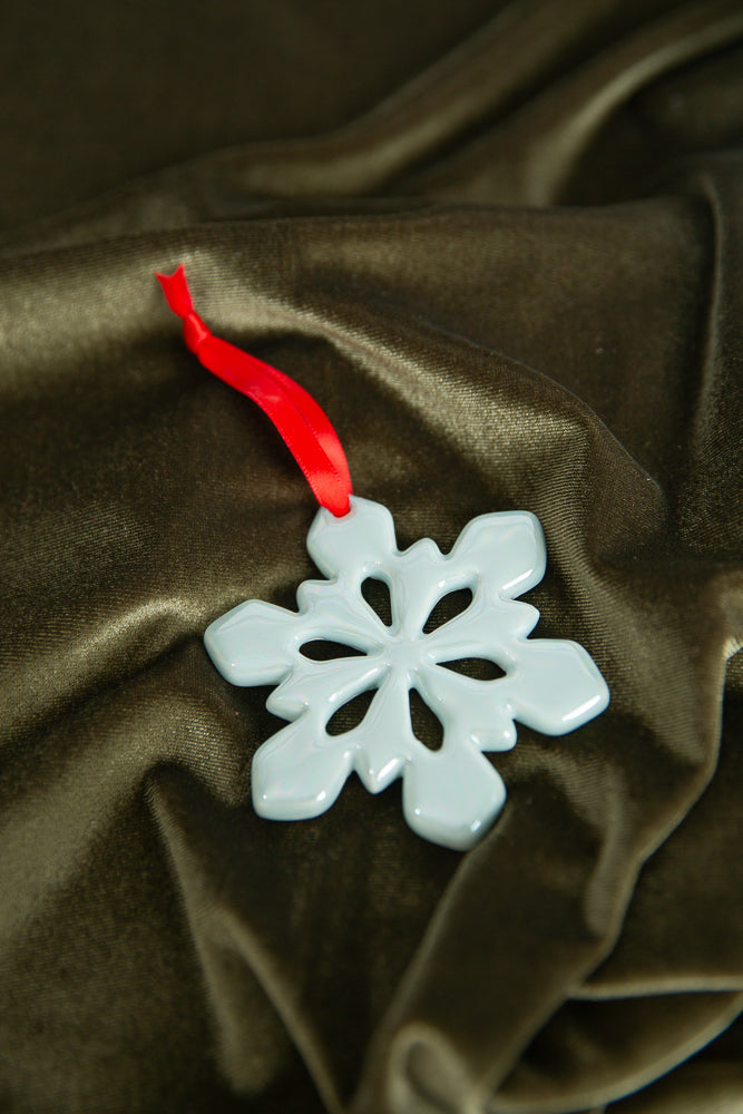 Glazed Snowflake Ornament