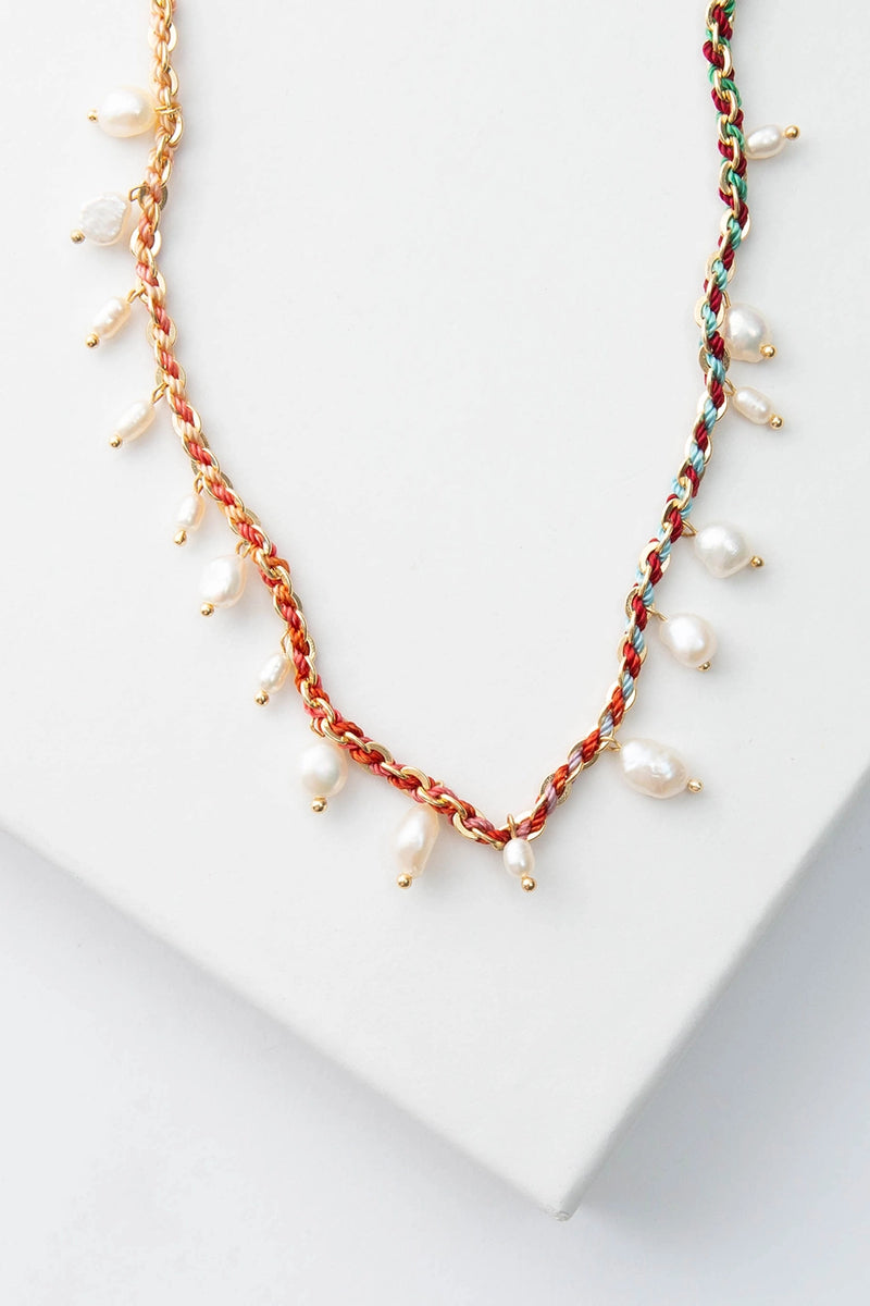 Braided Gradient Pearl Necklace | Noonday | Necklaces