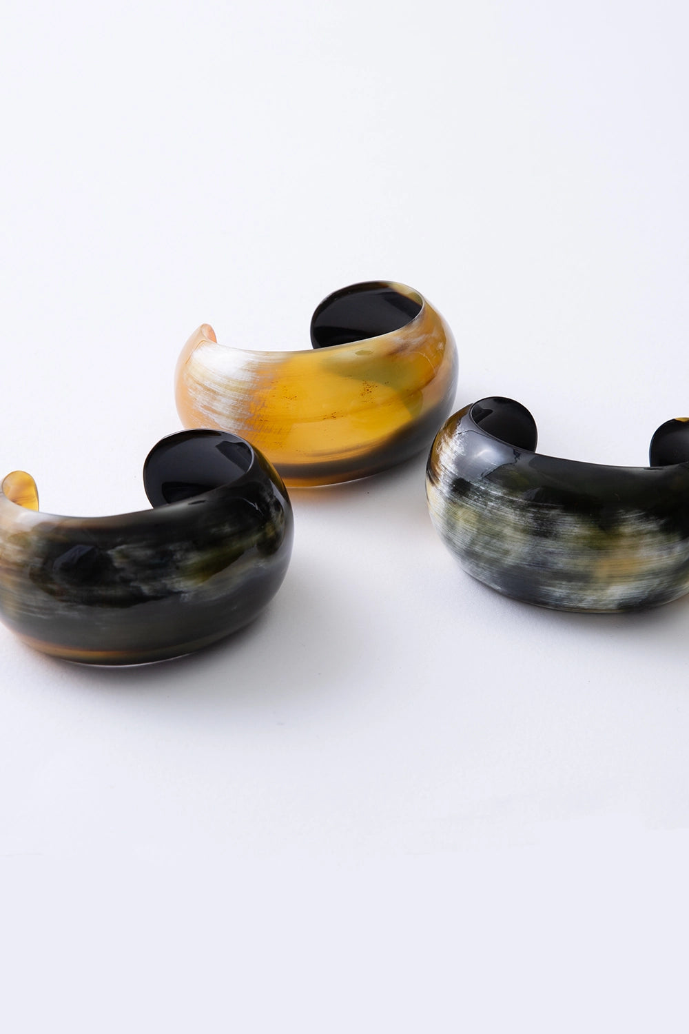 Carved Horn Cuff - BRACELETS