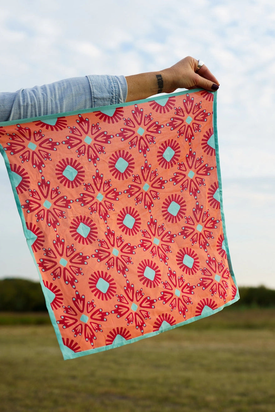 Abstract Floral Bandana - Accessories