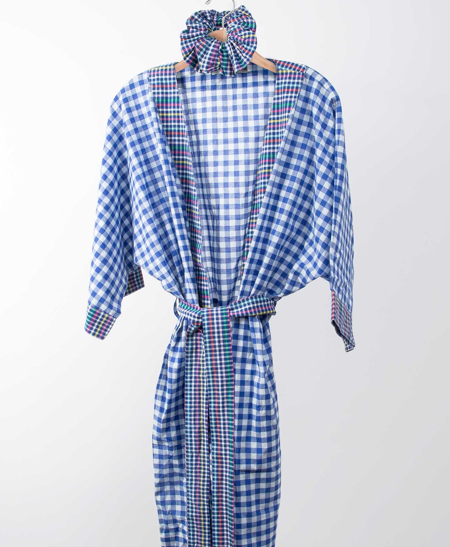 Gingham Robe and Scrunchie