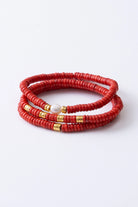 Heishi Bracelet Set Saffron - BRACELETS