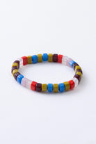Opaque Glass Bracelet Natural Multicolor - BRACELETS