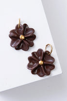 Porcelain Gold Touch Earrings - EARRING