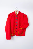Reversible Quilted Jacket Striped Marigold - APPAREL