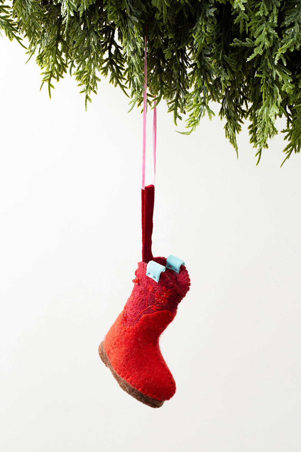 Ruby Rodeo Boot Ornament - Ornament/Decor