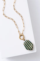 Timeless Stripe Locket - NECKLACES