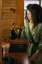 Belted Robe Olive - APPAREL