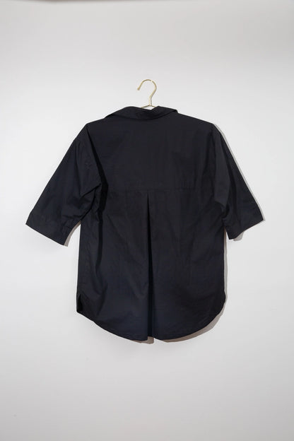 Breezy Tunic, Black Poplin