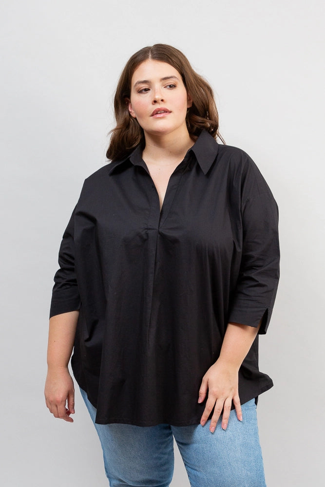 Black Breezy Tunic