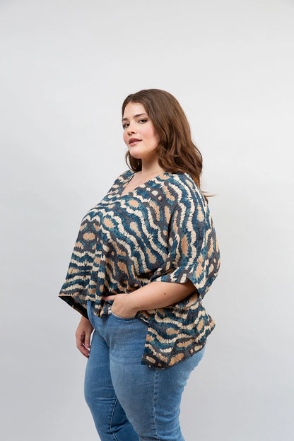 Oversized Boxy Top, Vinita Sky