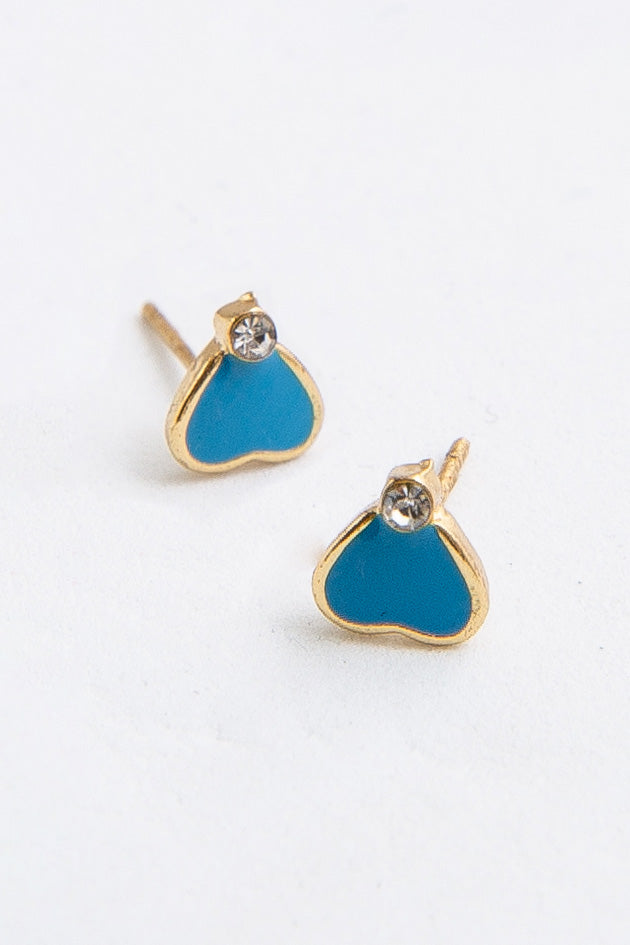 Heart Enamel Studs