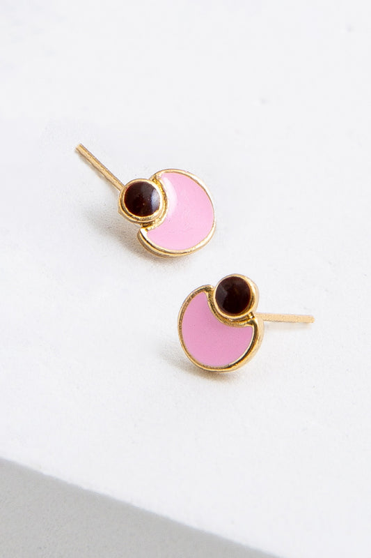 Moon Enamel Studs