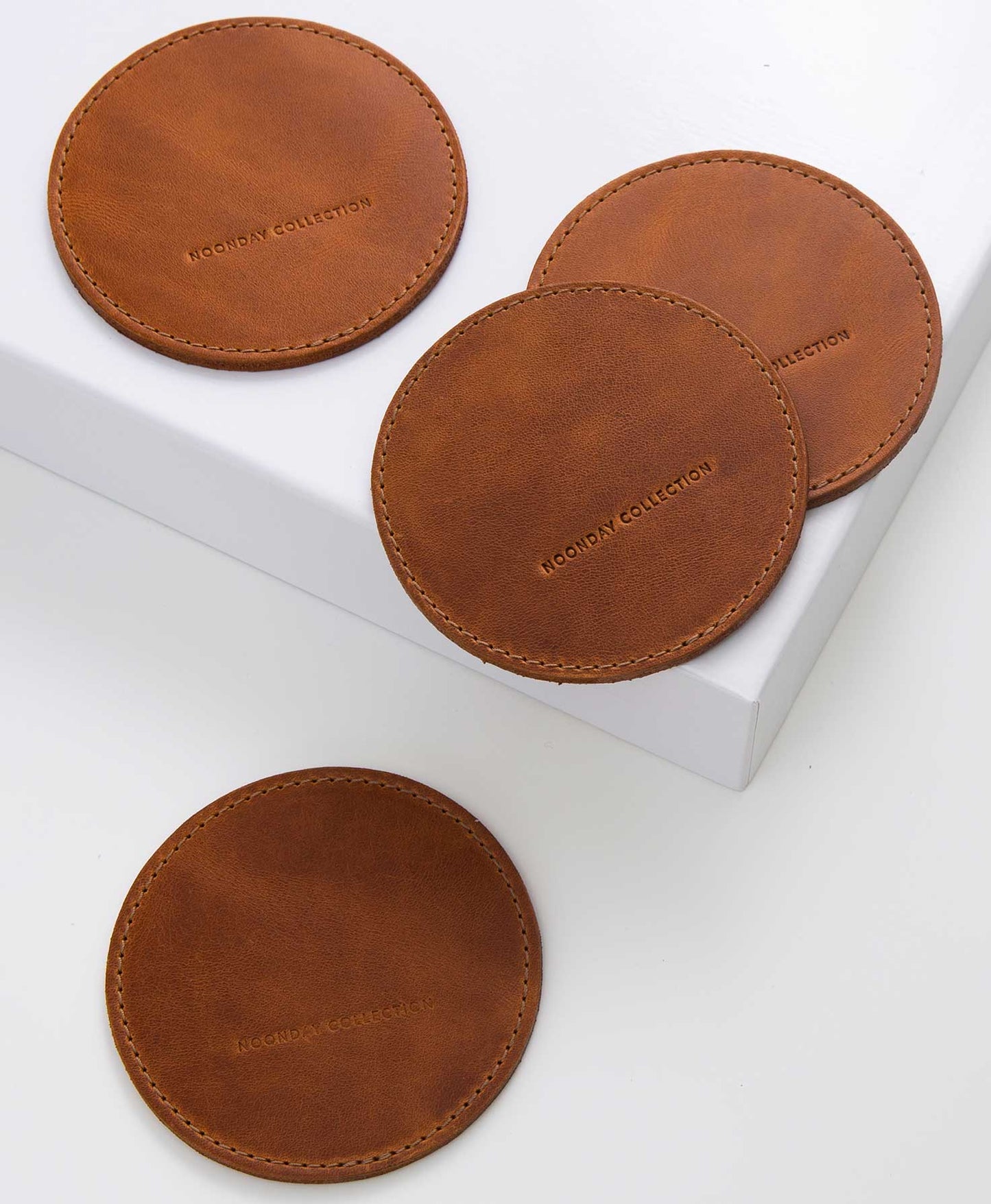 Leather Coasters, Set of 4