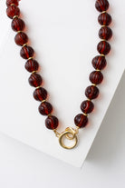 Lucid Glass Necklace Amber - NECKLACES