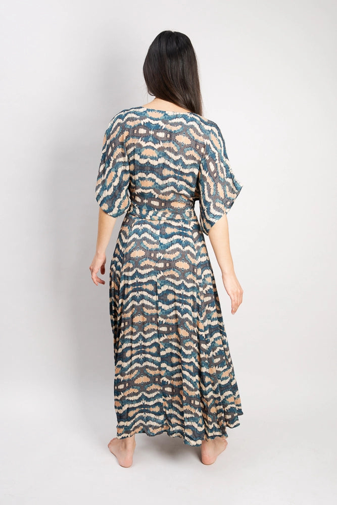 Midi Wrap Dress, Vinita Sky