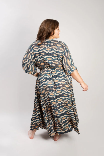 Midi Wrap Dress, Vinita Sky