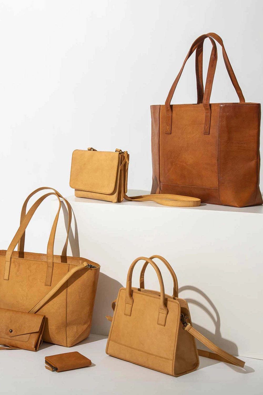 Modern Leather Tote - Bags