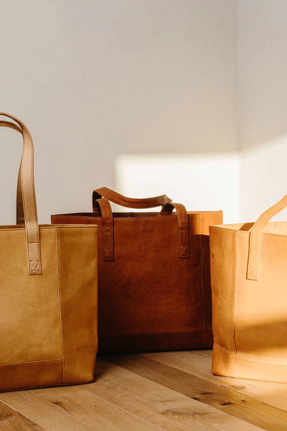 Modern Leather Tote - Bags