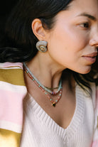 Rose Agate Stone Necklace - NECKLACES