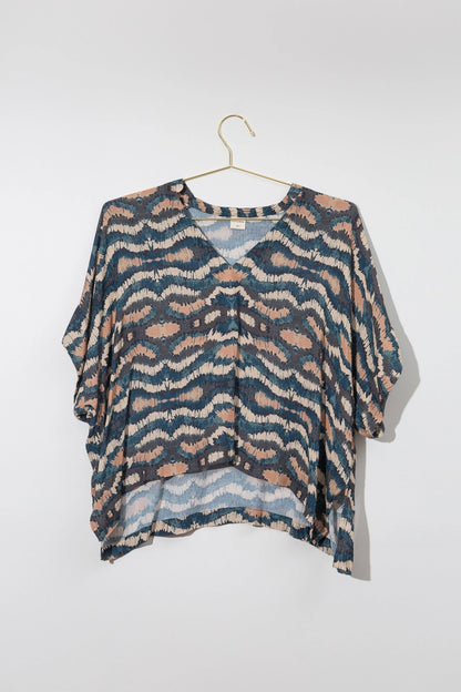 Oversized Boxy Top, Vinita Sky