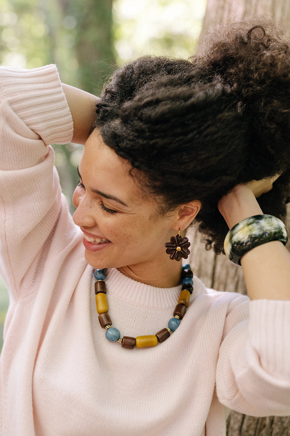 Miel Tagua Necklace - NECKLACES