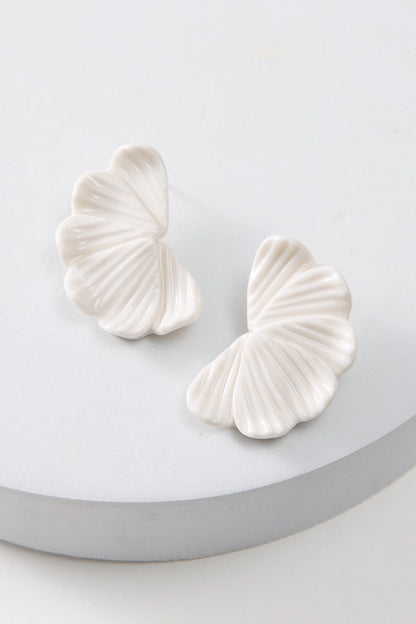 Porcelain Petal Earring