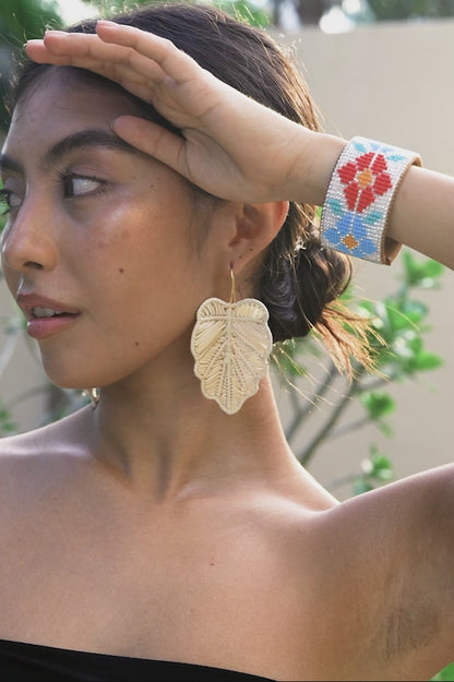 Woven Palm Earrings