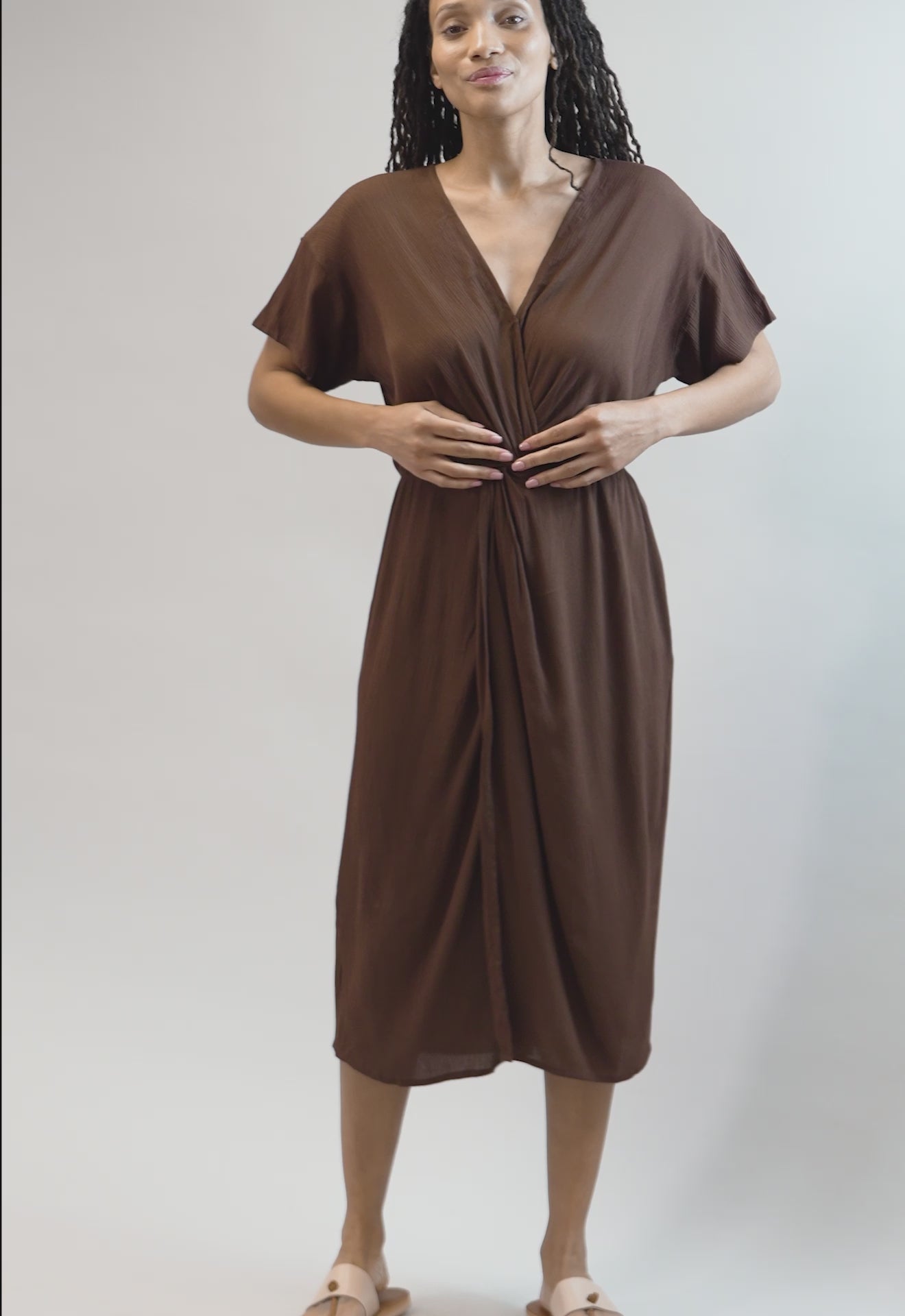 新品未使用完売　josemoon BACK TWIST SHIRT DRESS JOSE MOON（ジョゼムーン）の「BACK TWIST SHIRT DRESS/バック
