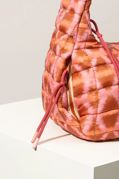 Quilted Zipper Tote, Munni Sunset