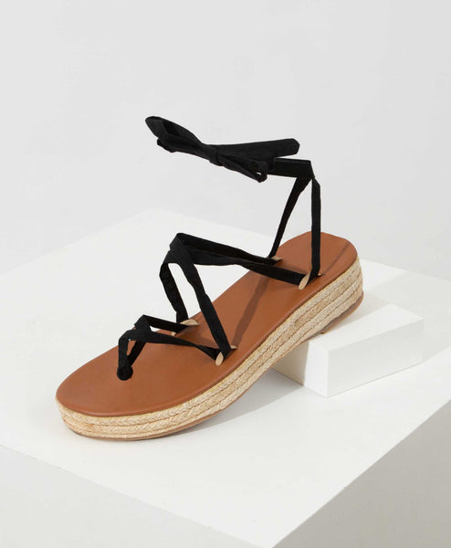 Ribbon Sandal Wedge – Noonday