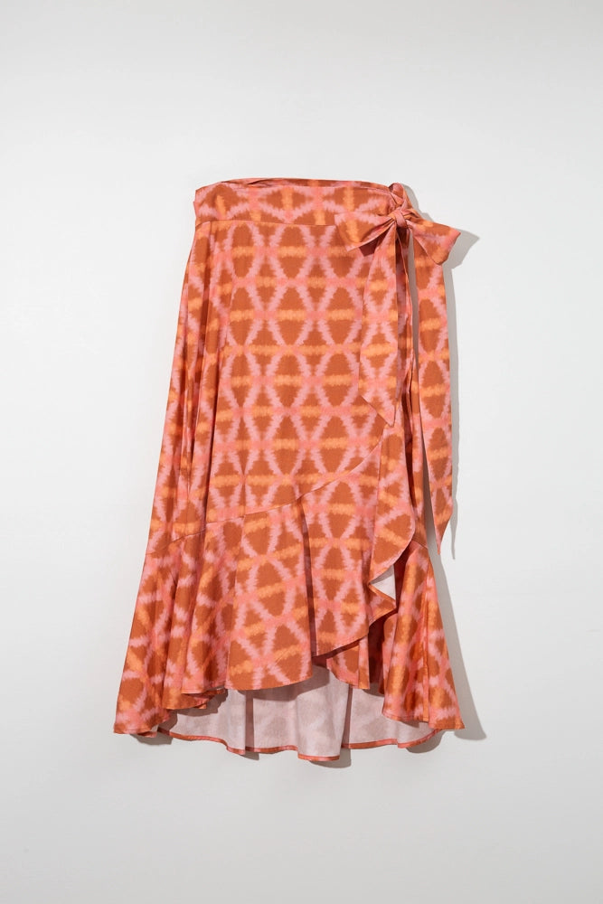 Ruffle Wrap Skirt, Munni Sunset