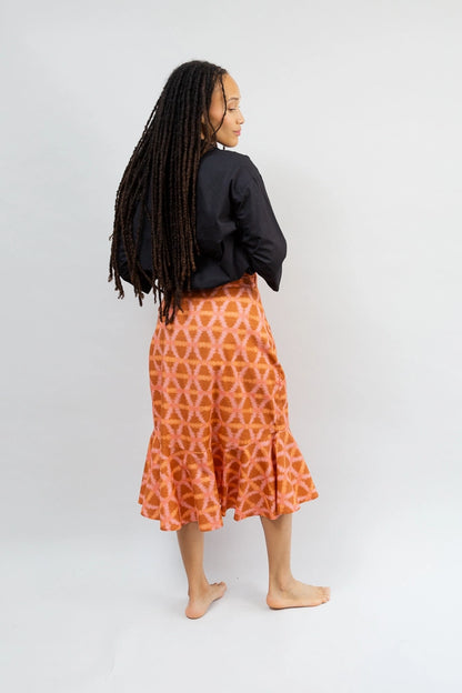 Ruffle Wrap Skirt, Munni Sunset