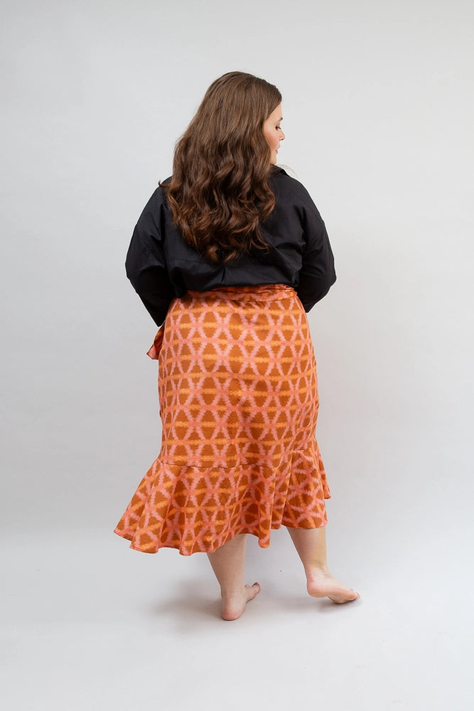 Ruffle Wrap Skirt, Munni Sunset