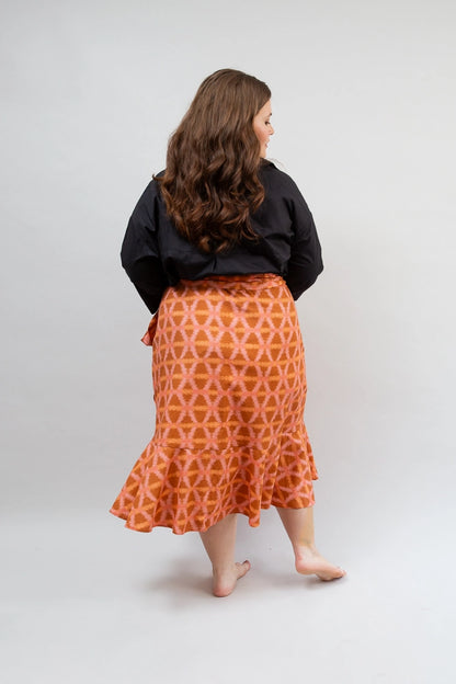 Ruffle Wrap Skirt, Munni Sunset