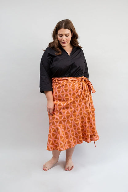 Ruffle Wrap Skirt, Munni Sunset